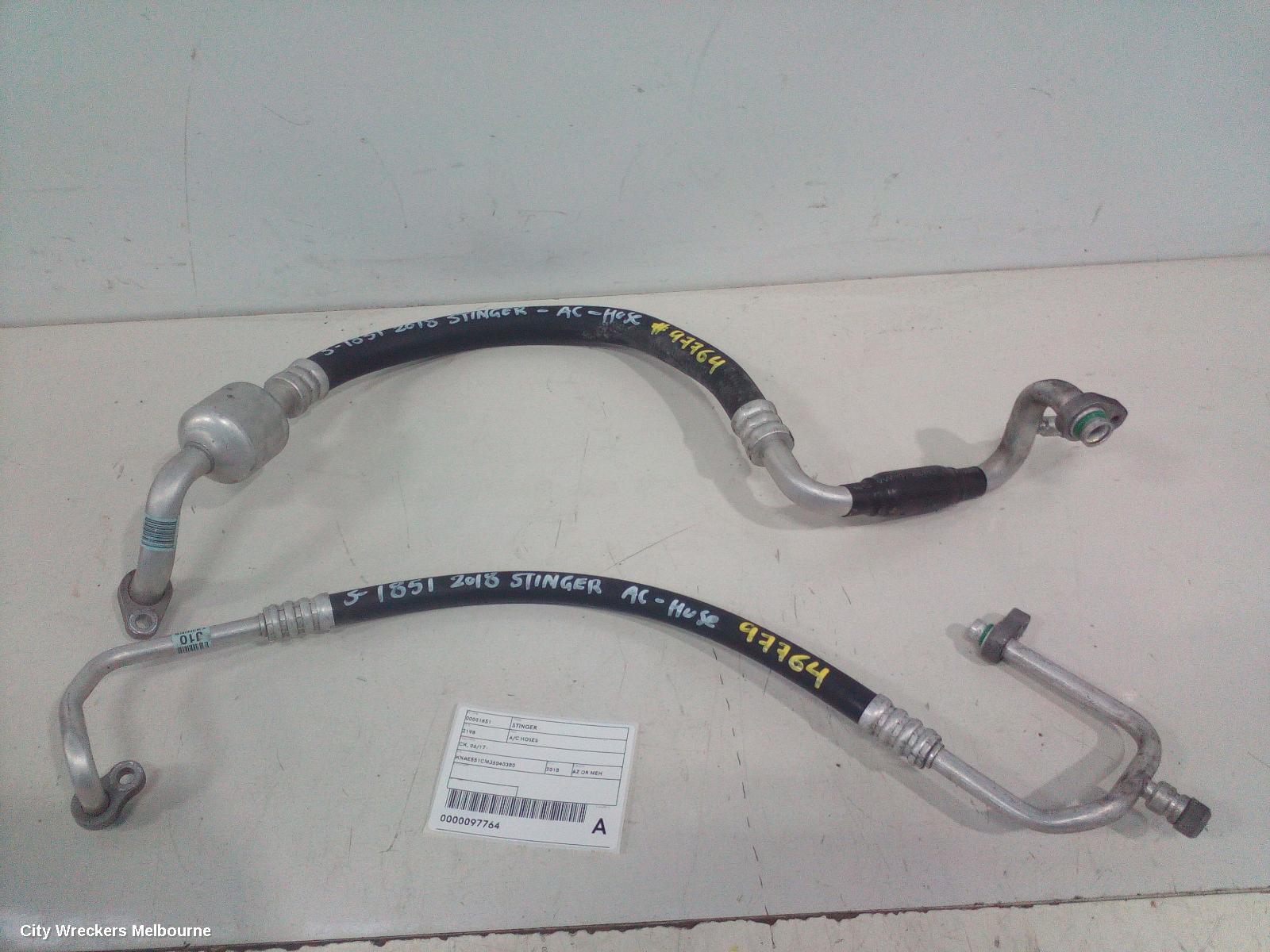 KIA STINGER A/C HOSES, CK, PETROL, 3.3, COMPRESSOR TO CONDENSER, 06/2017 - 04/2023 - Image 1