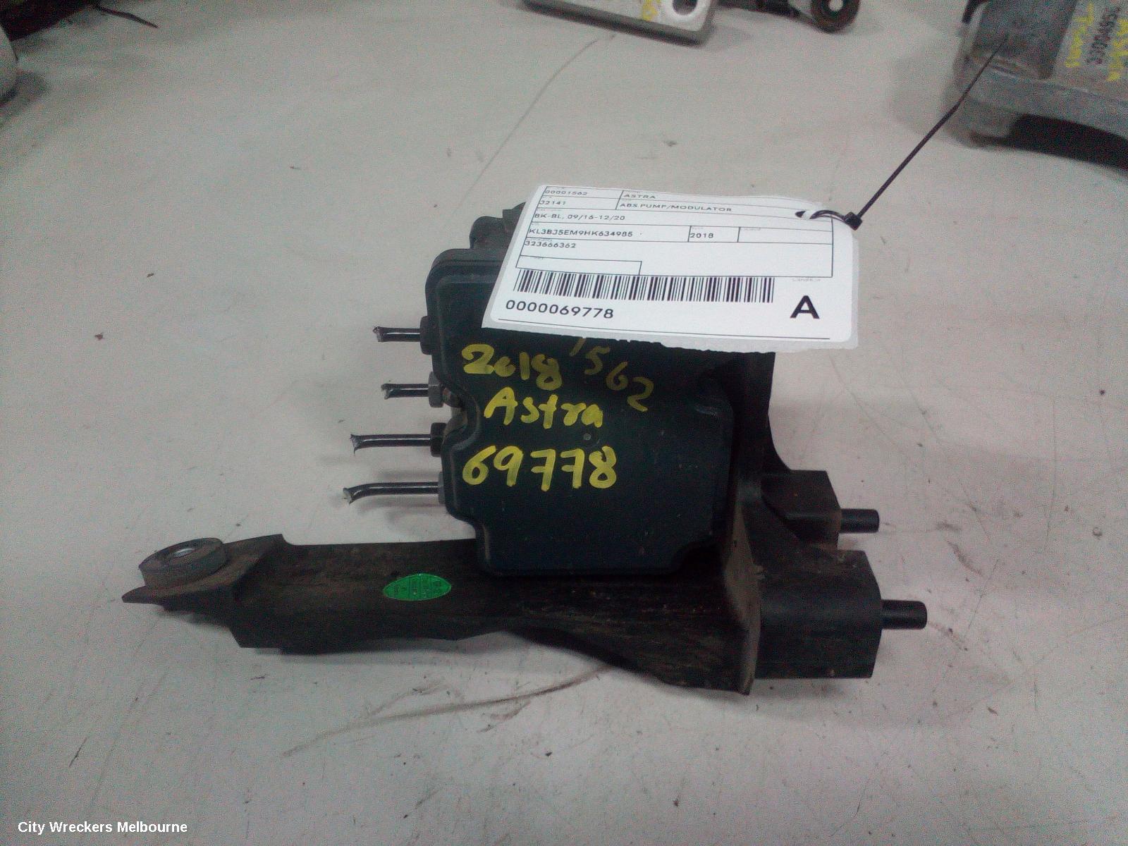 HOLDEN ASTRA ABS PUMP/MODULATOR, BK-BL, 09/2016 - 12/2020 - Image 1