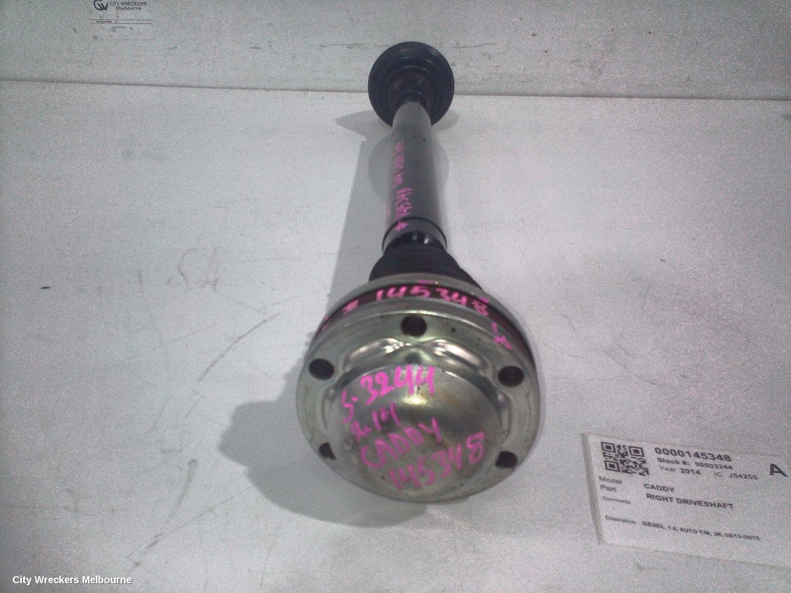VOLKSWAGEN CADDY RIGHT DRIVESHAFT, DIESEL, 1.6, AUTO T/M, 2K, 08/2010 - 06/2015 - Image 1