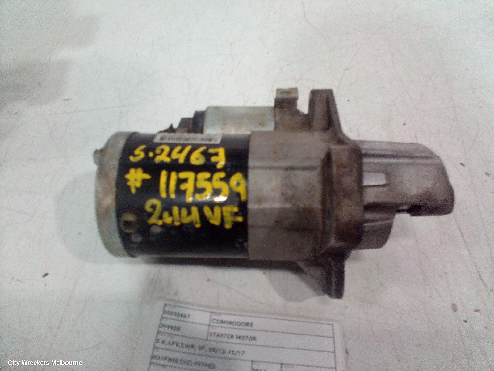 HOLDEN COMMODORE STARTER, 3.6, LFX/LWR, VF, 05/2013 - 12/2017 - Image 1