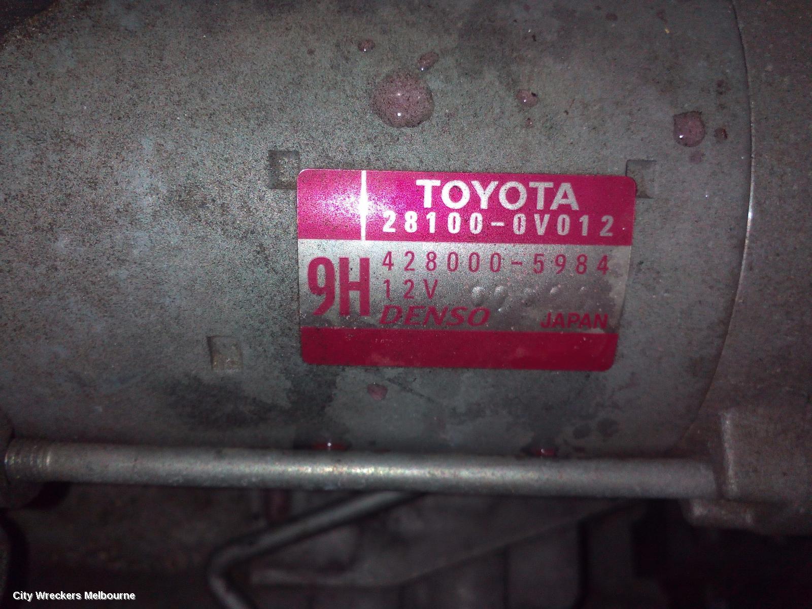 TOYOTA CAMRY STARTER, PETROL, 2.5, 2AR-FE, ASV50, 12/2011 - 10/2017 - Image 1
