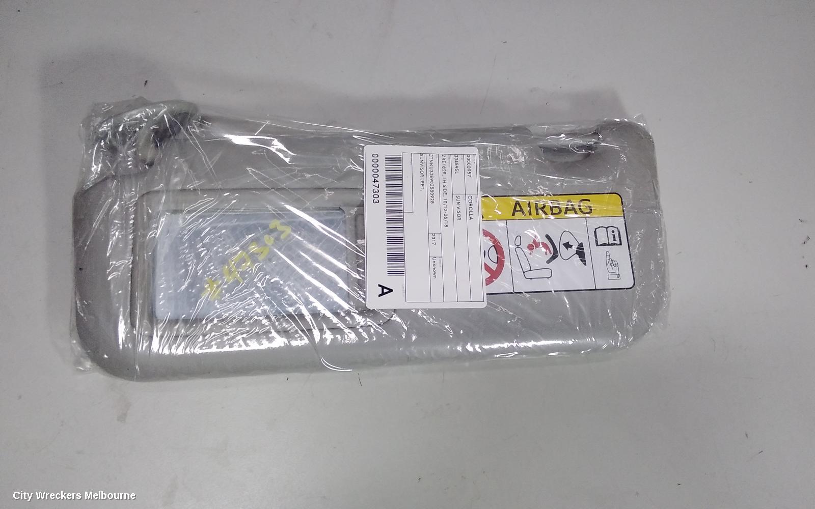 TOYOTA COROLLA SUNVISOR, ZRE182R, LH SIDE, 10/2012 - 06/2018 - Image 3