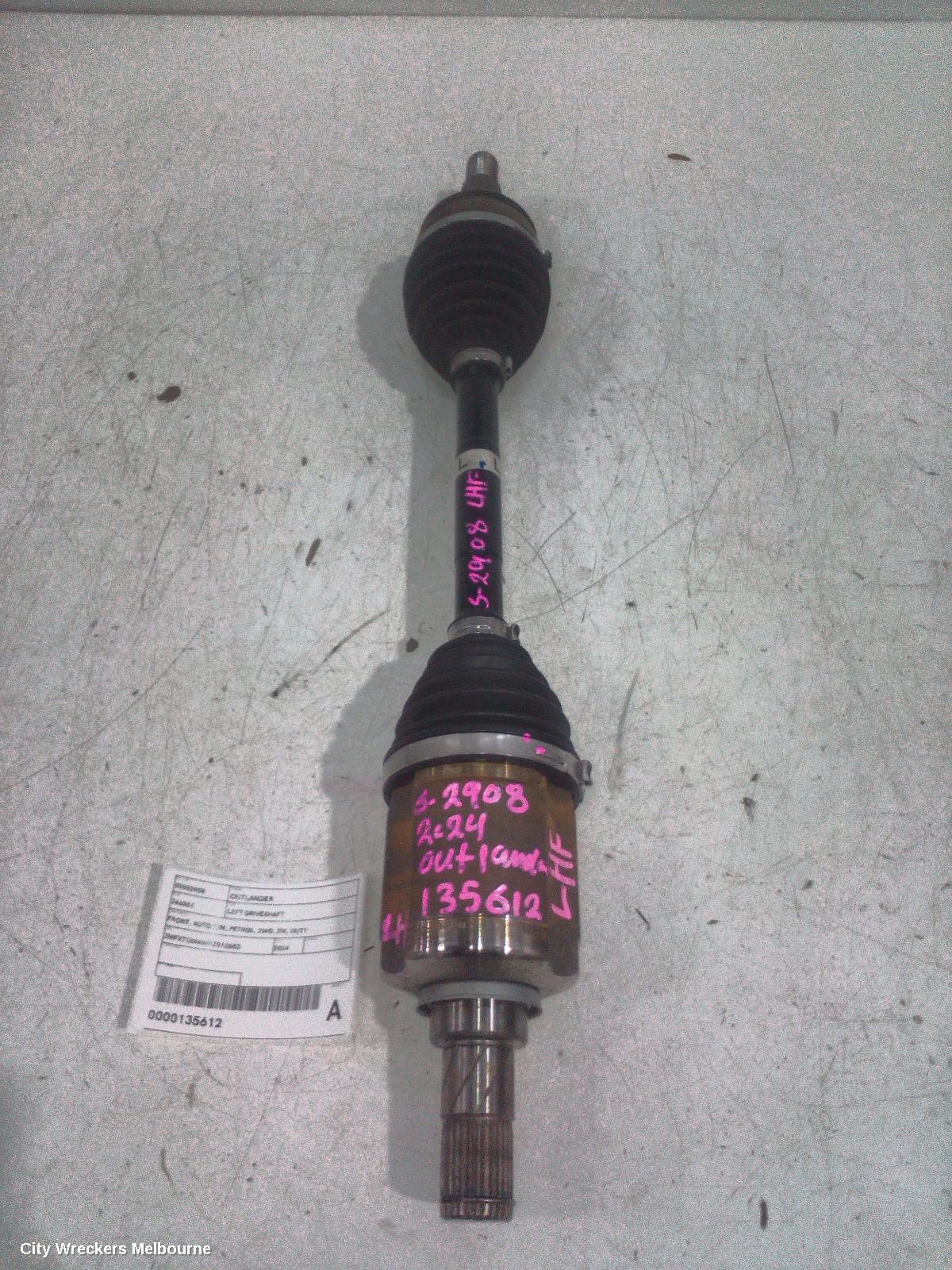 MITSUBISHI OUTLANDER LEFT DRIVESHAFT, FRONT, AUTO T/M, PETROL, 2WD, ZM, 08/2021 ONWARDS - Image 2