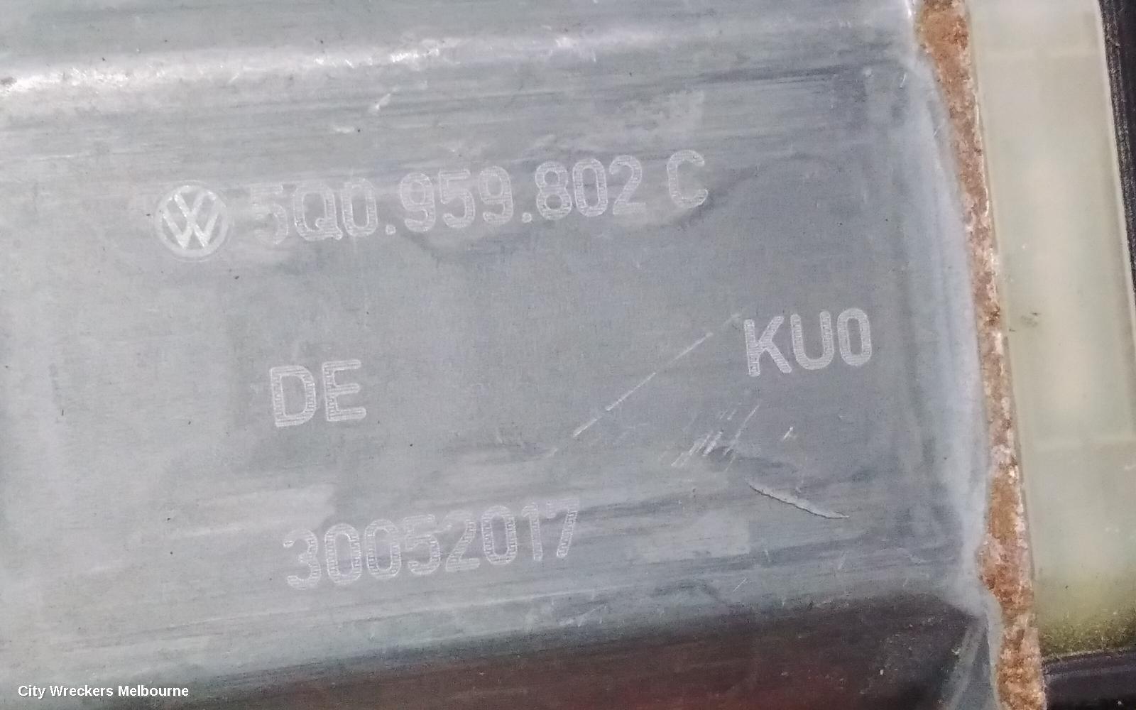 VOLKSWAGEN TIGUAN LEFT FRONT WINDOW REG/MOTOR, DOOR REG ASSY (REG AND MOTOR), 5NA, 06/2016 ONWARDS - Image 3