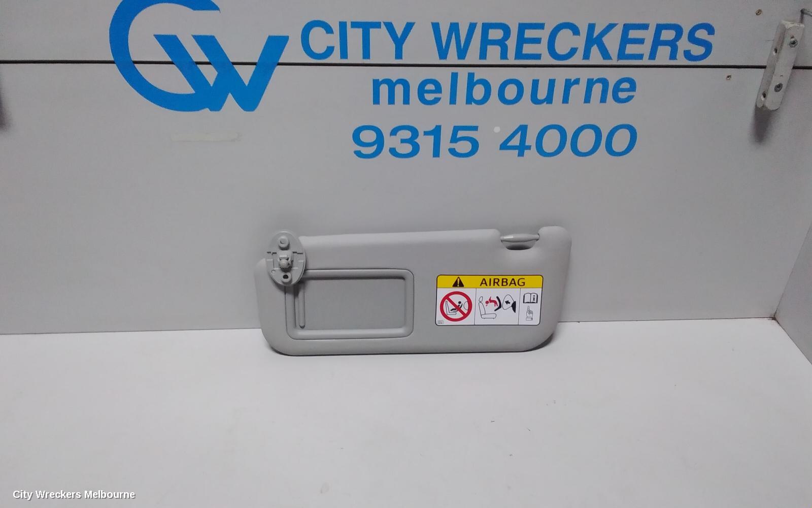 TOYOTA YARIS SUNVISOR, NCP13#, RH SIDE, 08/2011 - 12/2019 - Image 1