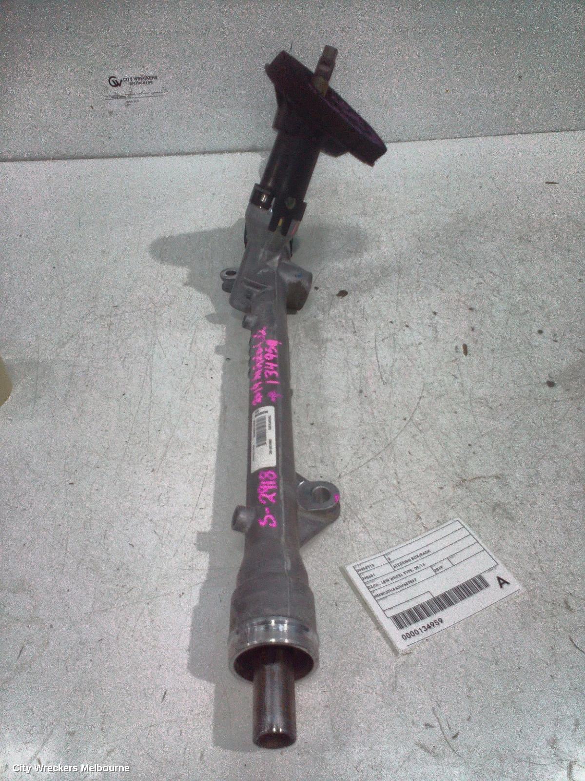 MAZDA 2 STEERING BOX/RACK, DJ/DL, 15IN WHEEL TYPE, 09/2014 ONWARDS - Image 1