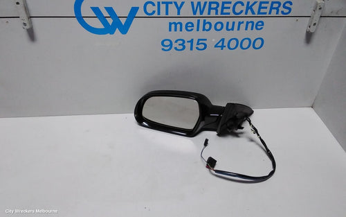 AUDI A4 LEFT DOOR MIRROR, B8 8K, A4/S4, MANUAL FOLD, NO LANE CHANGE ASSIST TYPE, 2 PLUG (6/2 WIRE), 05/2009 - 09/2015 - Image 1
