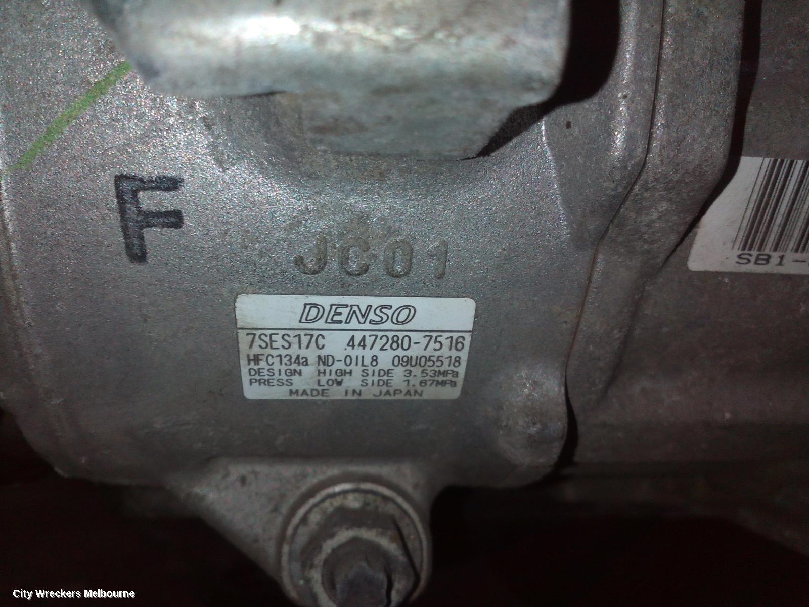 TOYOTA RAV4 A/C COMPRESSOR, ZSA42R, 2.0, PETROL, 12/2012 - 11/2018 - Image 2