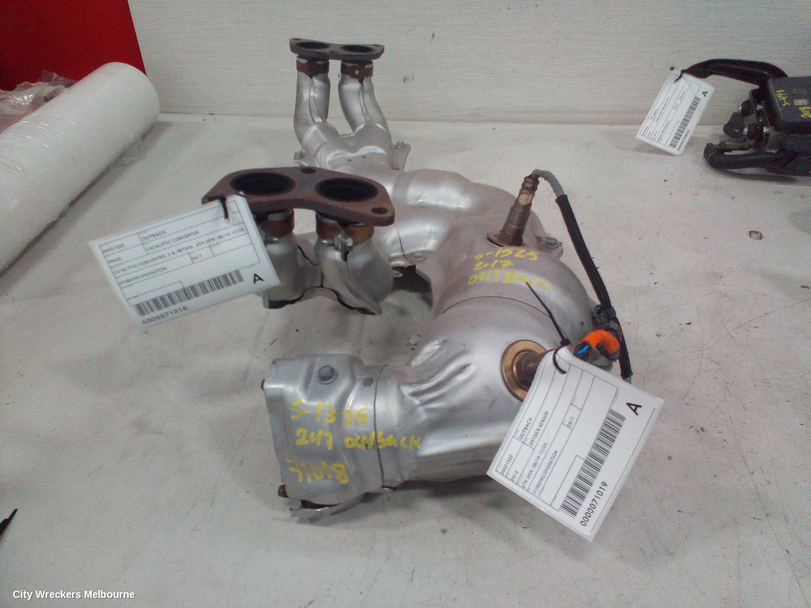 SUBARU OUTBACK CATALYTIC CONVERTER, MANIFOLD-CAT TYPE, 2.5, PETROL, 6TH GEN, 08/2014 - 12/2020 - Image 1