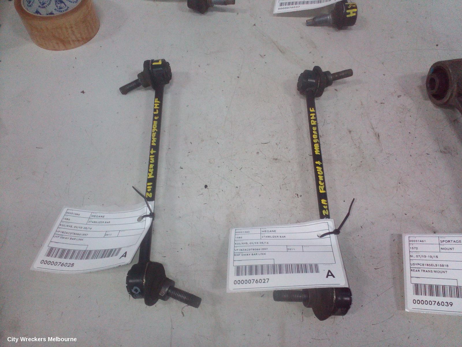 RENAULT MEGANE STABILISER BAR, X32/X95, 09/2010 - 05/2016 - Image 2