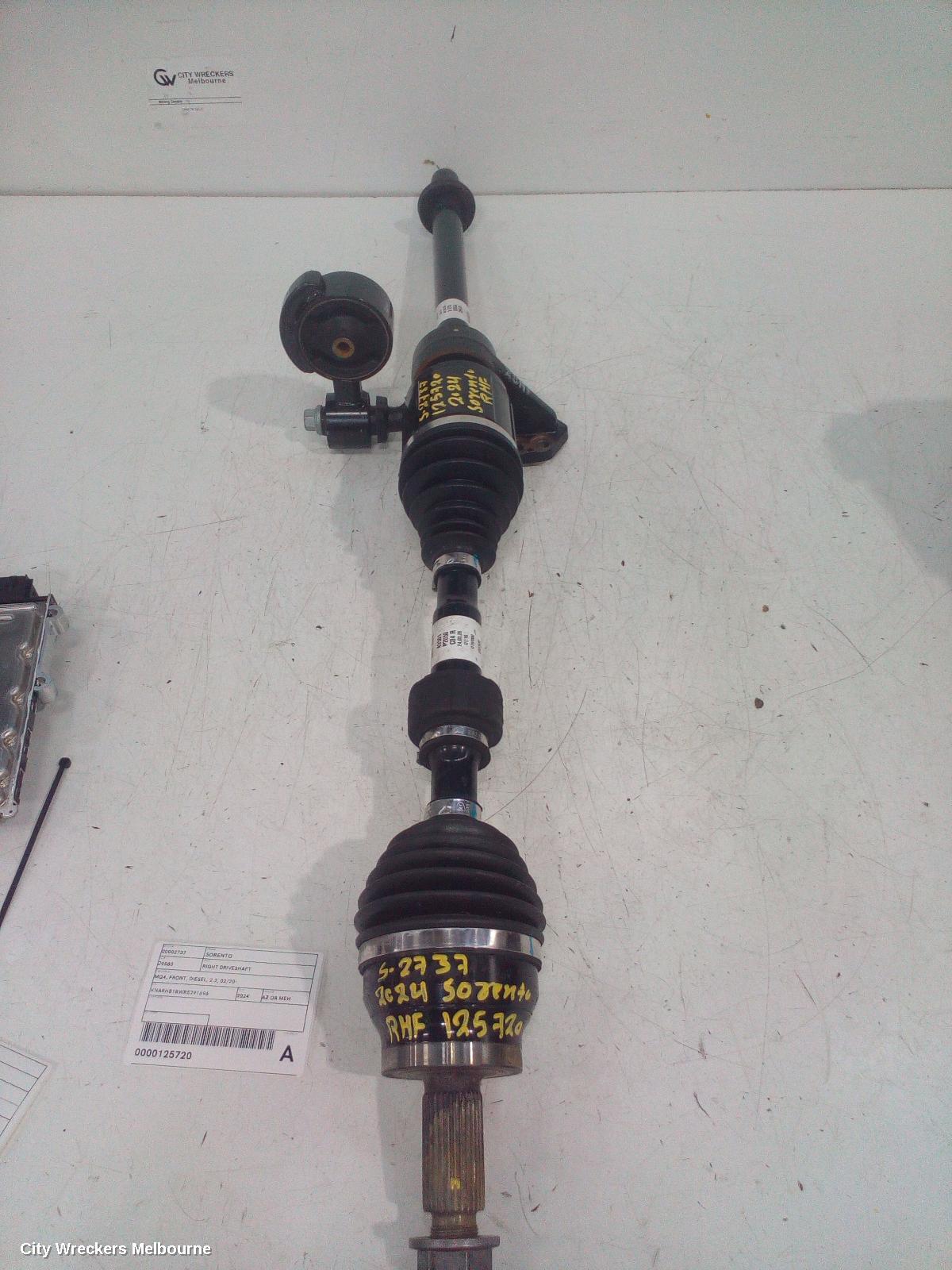KIA SORENTO RIGHT DRIVESHAFT, MQ4, FRONT, DIESEL, 2.2, 02/2020 ONWARDS - Image 2