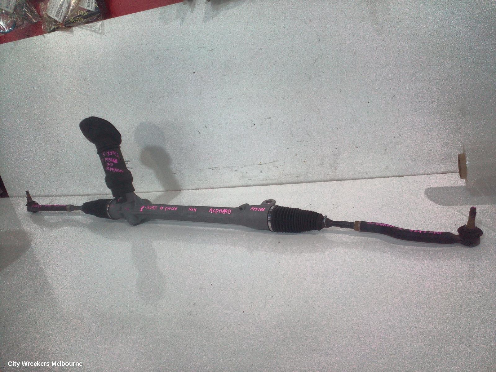 TOYOTA ALPHARD STEERING BOX/RACK, 20 SERIES, 08-15 (IMPORT) - Image 1