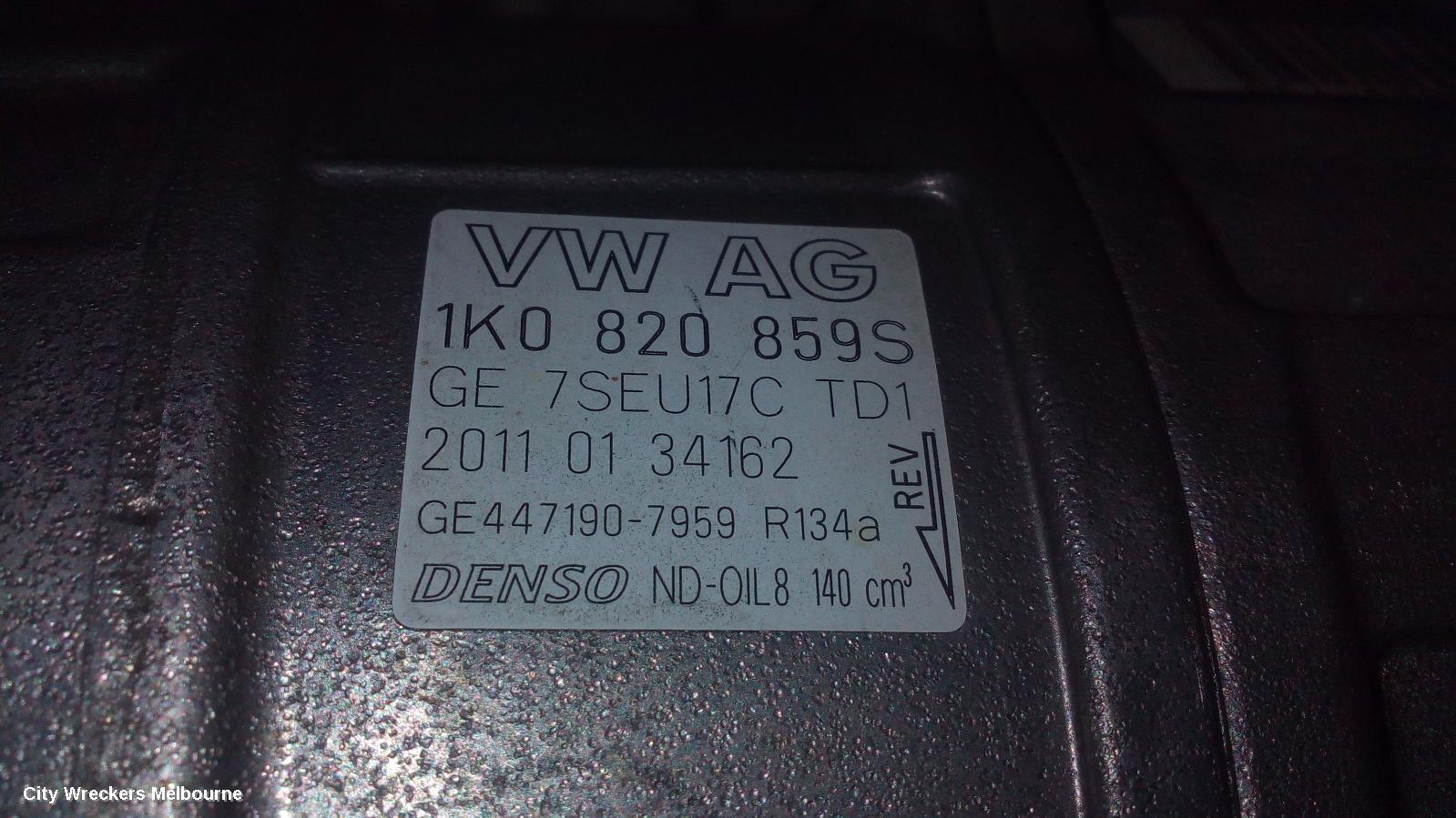 VOLKSWAGEN JETTA A/C COMPRESSOR, 1KM-1B, PETROL, DENSO BRAND (7SEU17C), 02/2006 - 12/2017 - Image 2