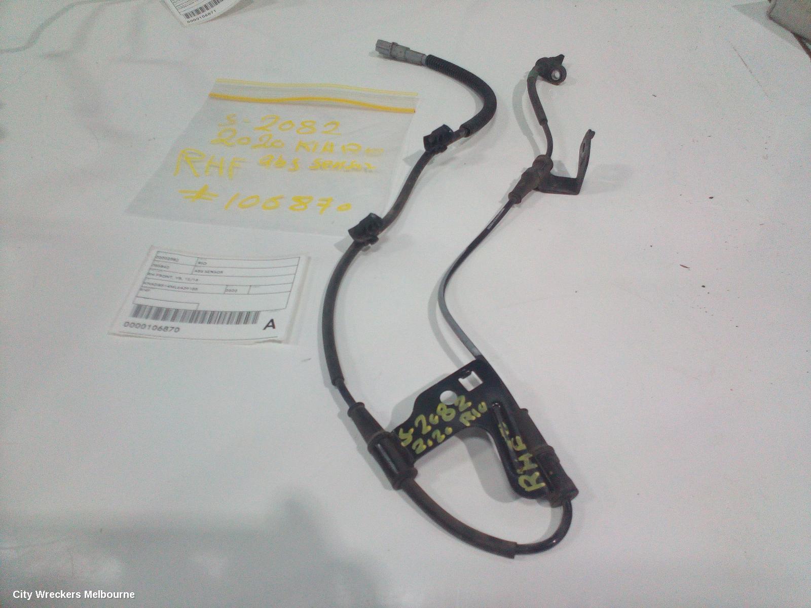KIA RIO ABS SENSOR, RH FRONT, YB, 12/2016 ONWARDS - Image 2
