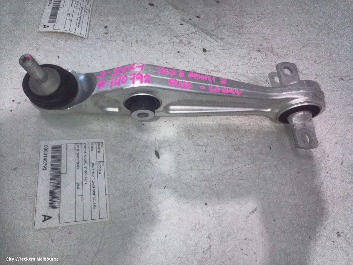 TESLA MODEL 3 RIGHT FRONT LOWER CONTROL ARM, FRONT (STRAIGHT), 1ST GEN, 06/2019 ONWARDS - Image 2
