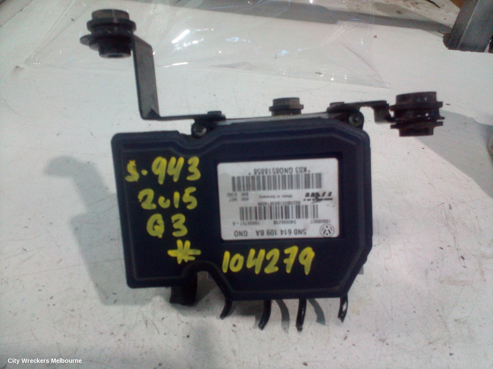 AUDI Q3 ABS PUMP/MODULATOR, P/N 5N0614109BA, 8U, 03/2012 - 12/2018 - Image 1