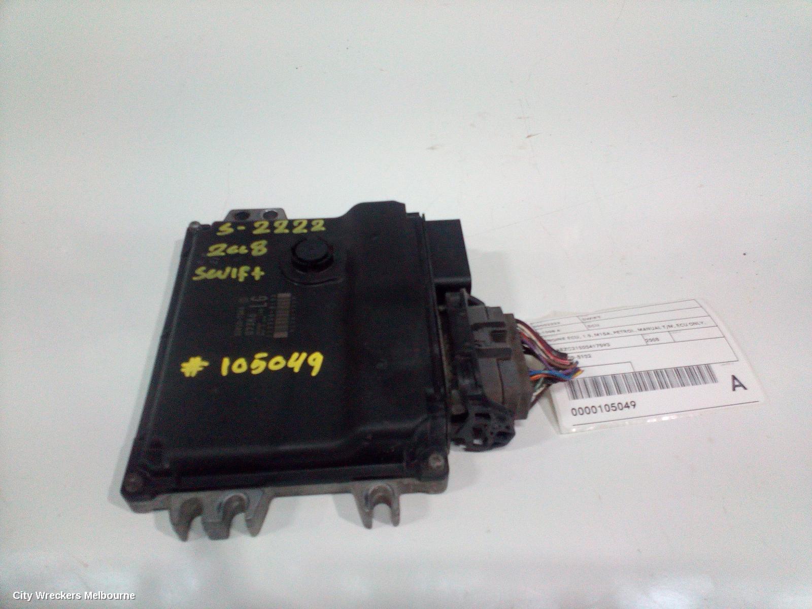 SUZUKI SWIFT ECU, ENGINE ECU, 1.5, M15A, PETROL, MANUAL T/M, ECU ONLY, RS415, 09/2004 - 02/2011 - Image 1