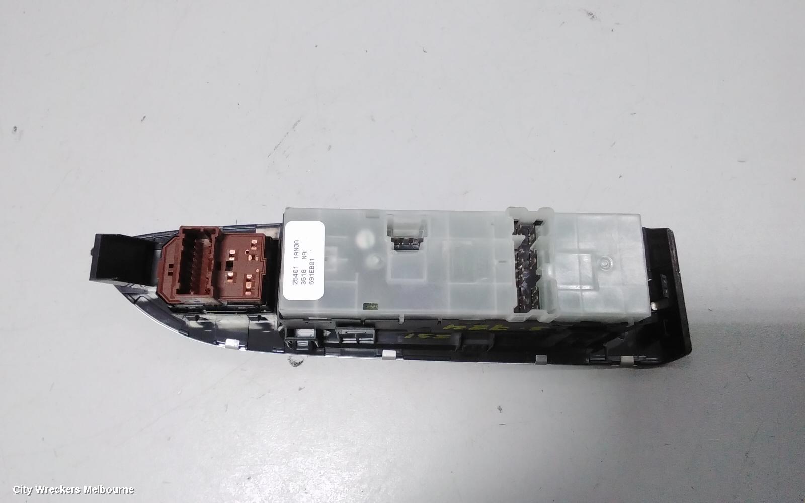 NISSAN MURANO PWR DR WIND SWITCH, RH FRONT (MASTER SWITCH), Z51, TI TYPE, 12/2008 - 12/2014 - Image 3