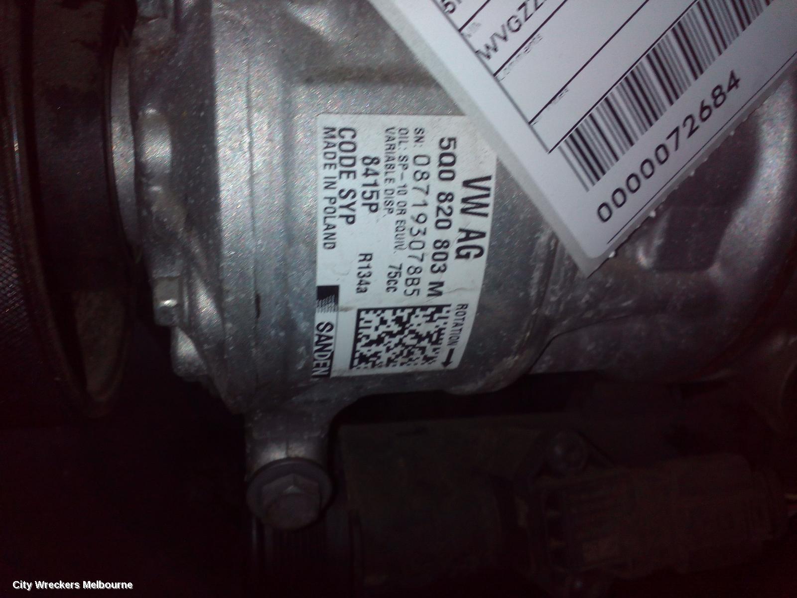 VOLKSWAGEN TIGUAN A/C COMPRESSOR, 5NA, 2.0, PETROL, 06/2016 ONWARDS - Image 1