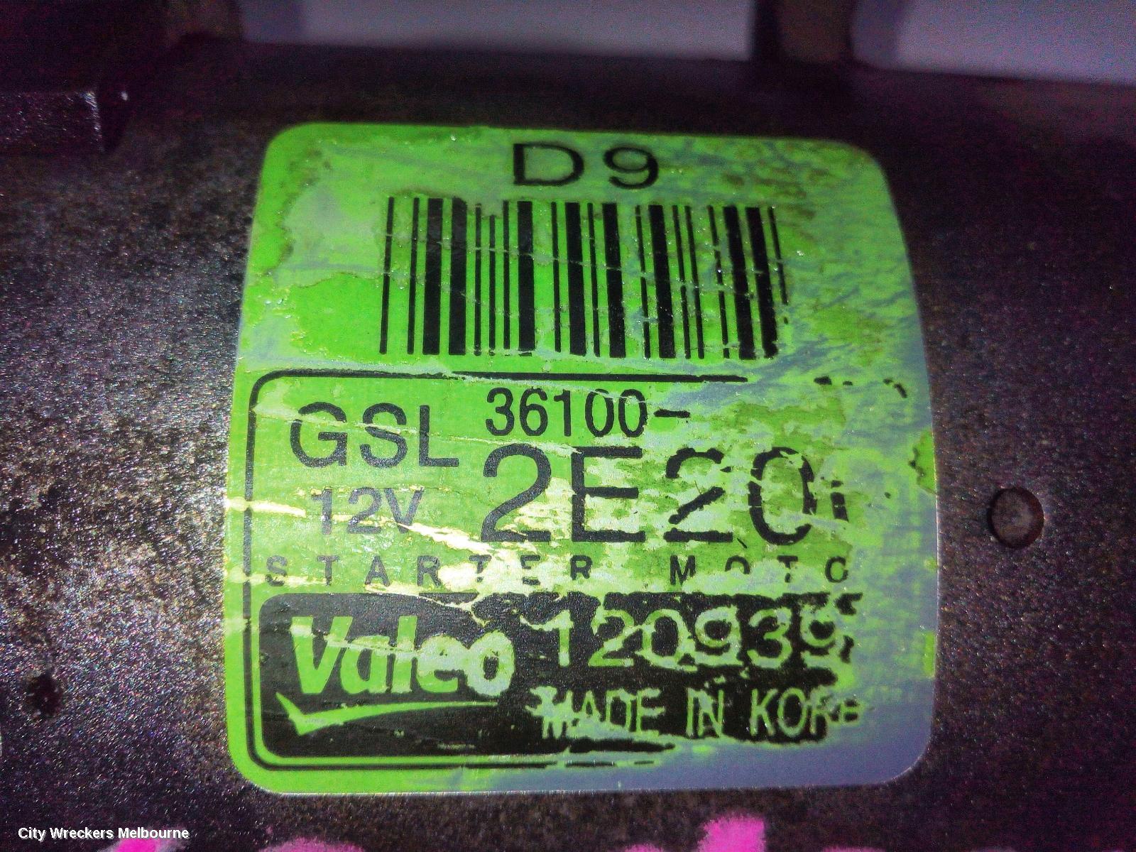 KIA SPORTAGE STARTER, PETROL, 2.0, G4NA, QL, 10/2015 - 08/2021 - Image 3