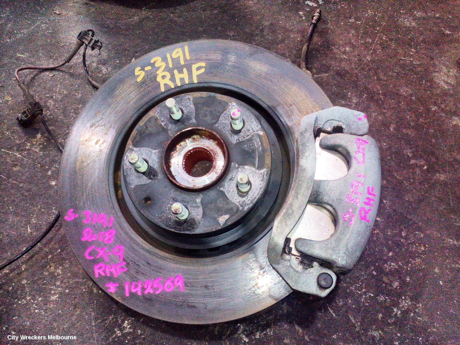 MAZDA CX9 RIGHT FRONT HUB ASSEMBLY, TC, FWD/AWD, 2.5, PETROL, AUTO T/M, 07/2016 - 12/2024 - Image 1