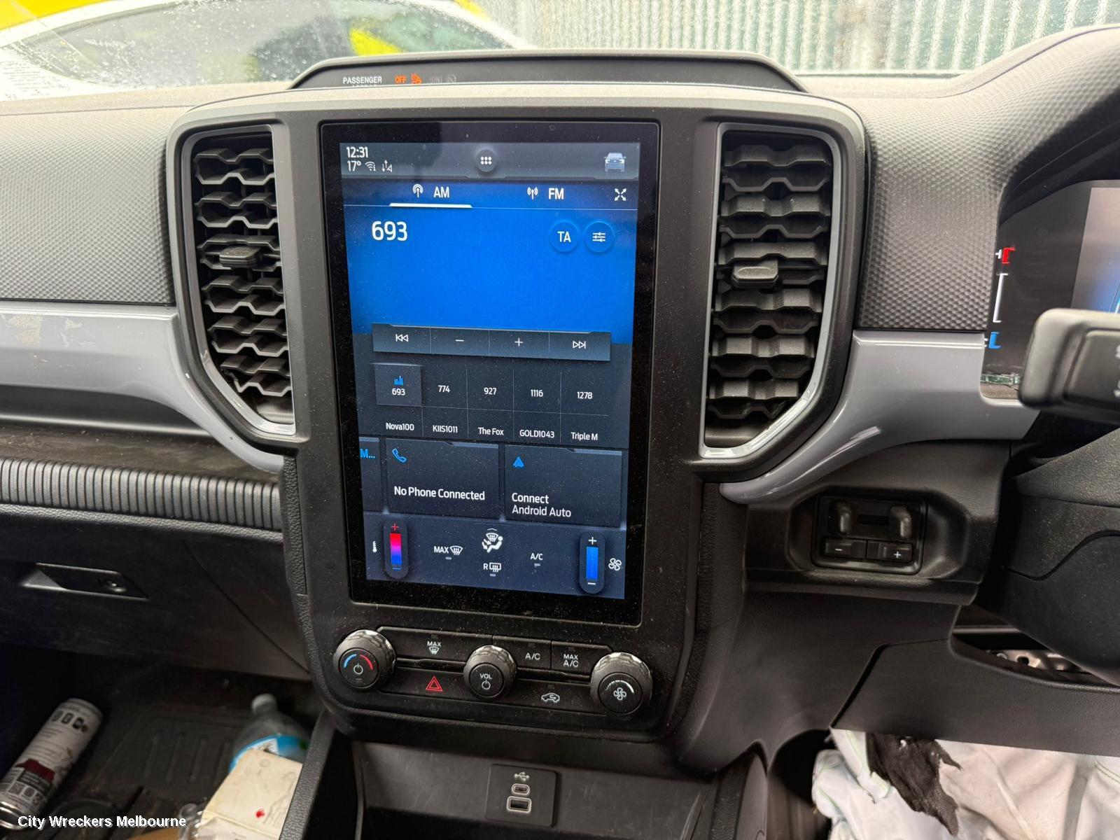FORD RANGER RADIO/CD/DVD/SAT/TV, RA, DISPLAY UNIT, 10.1IN TOUCHSCREEN, NON SAT NAV TYPE, 05/2022 ONWARDS - Image 2