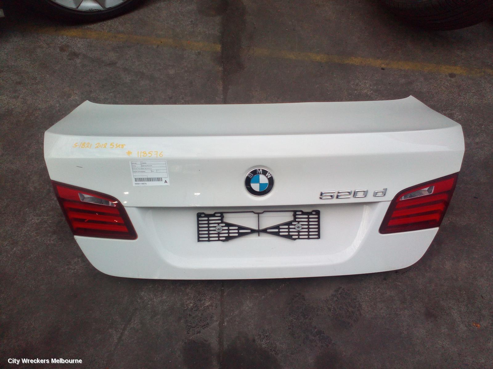 BMW 5 SERIES BOOTLID/TAILGATE, BOOTLID, F10, SEDAN, 05/2010 - 01/2017 - Image 2