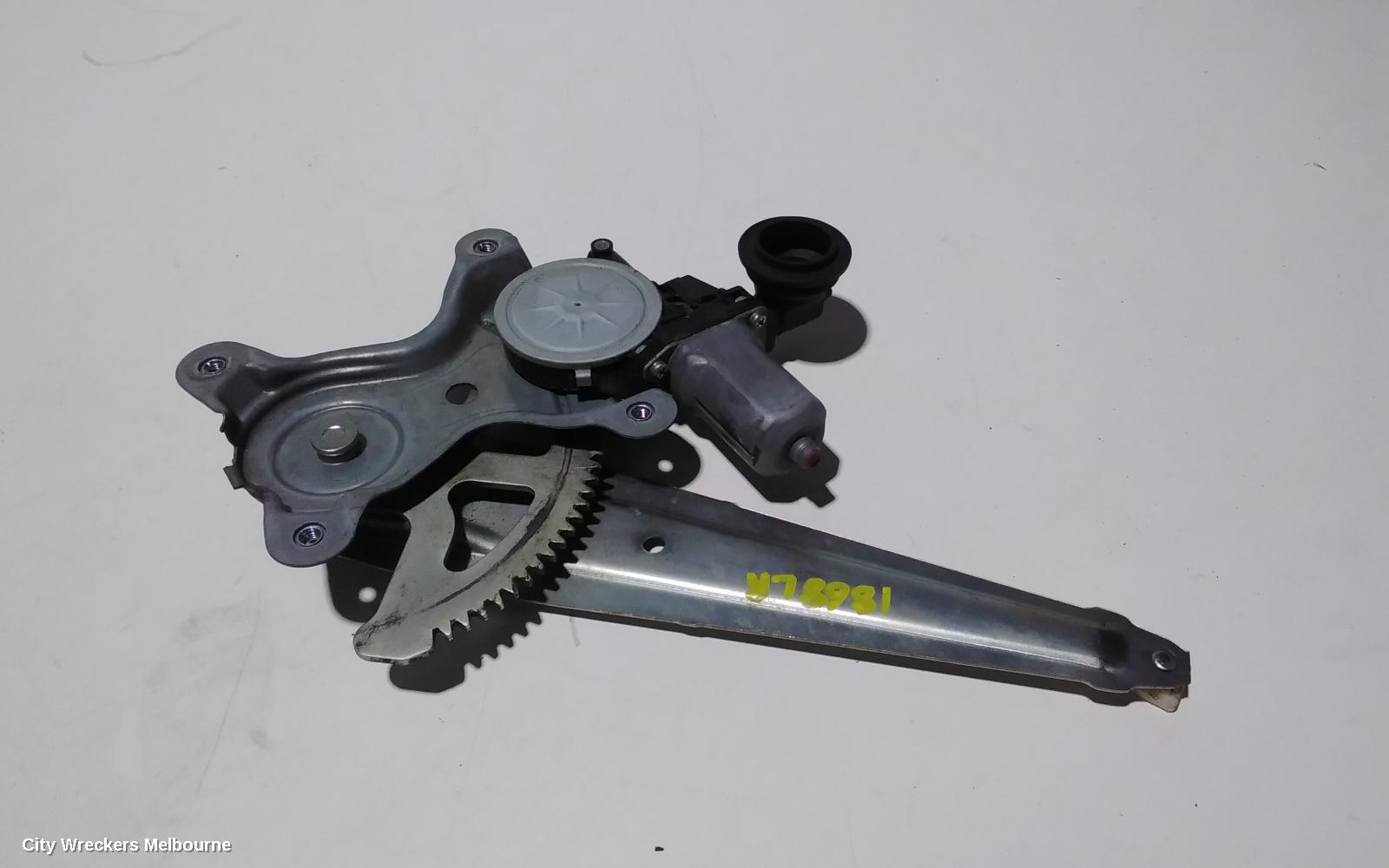 TOYOTA CAMRY LEFT REAR WND REG/MOTOR, ASV50/AVV50, POWER, 12/2011 - 10/2017 - Image 1