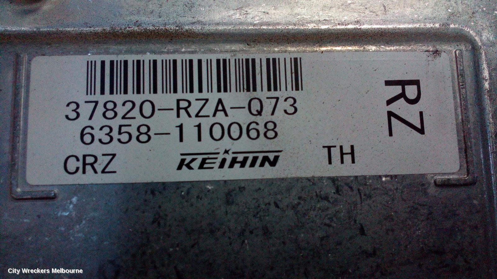 HONDA CRV ECU, ENGINE ECU, 2.4, PETROL, AUTO T/M, P/N 37820-RZA-Q73 RE, ECU ONLY, 02/2007 - 10/2012 - Image 1