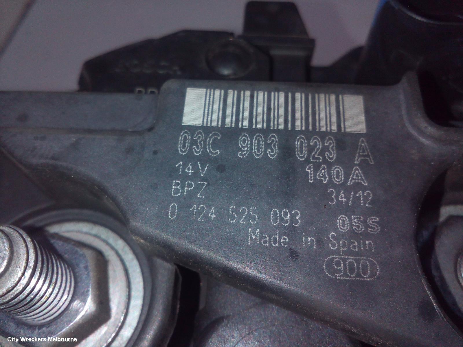 SKODA OCTAVIA ALTERNATOR, PETROL, 1.4, CAXA CODE, BOSCH, 1Z, 08/2010 - 10/2013 - Image 3