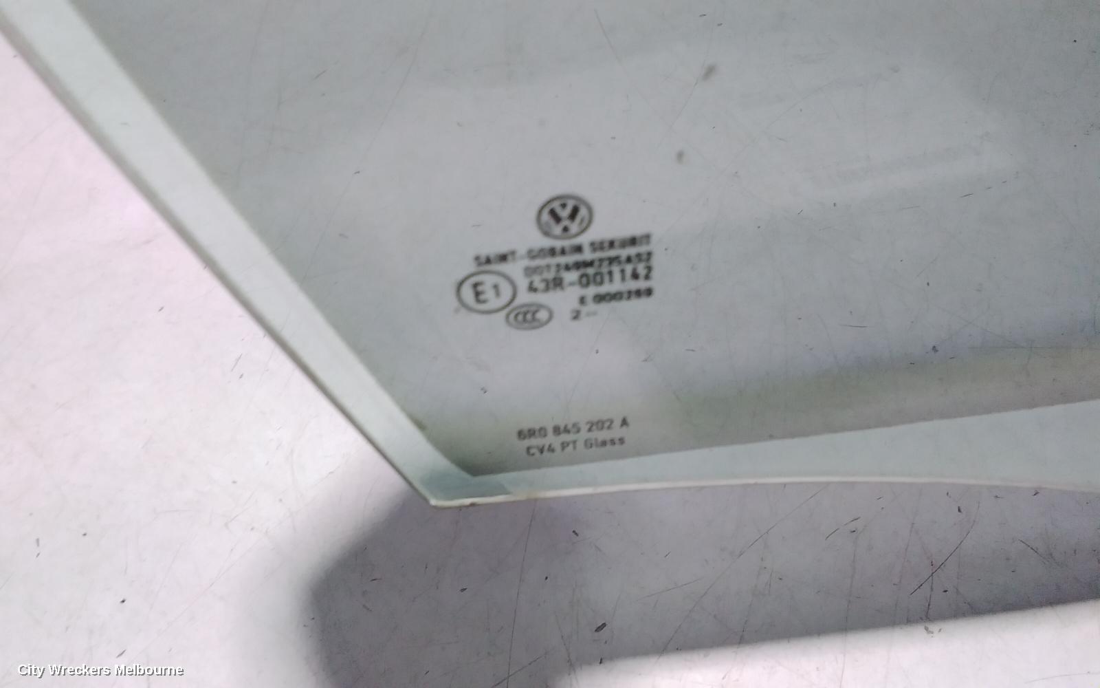 VOLKSWAGEN POLO RIGHT FRONT DOOR WINDOW, 6R, 5DR HATCH, 05/2010 - 05/2014 - Image 3