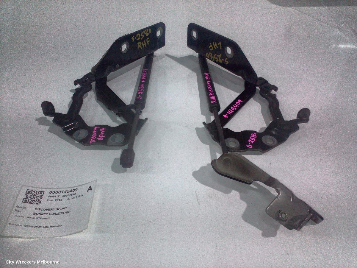 LAND ROVER DISCOVERY SPORT BONNET HINGE/STRUT, HINGES (PAIR), L550, 01/2015 - 06/2019 - Image 2