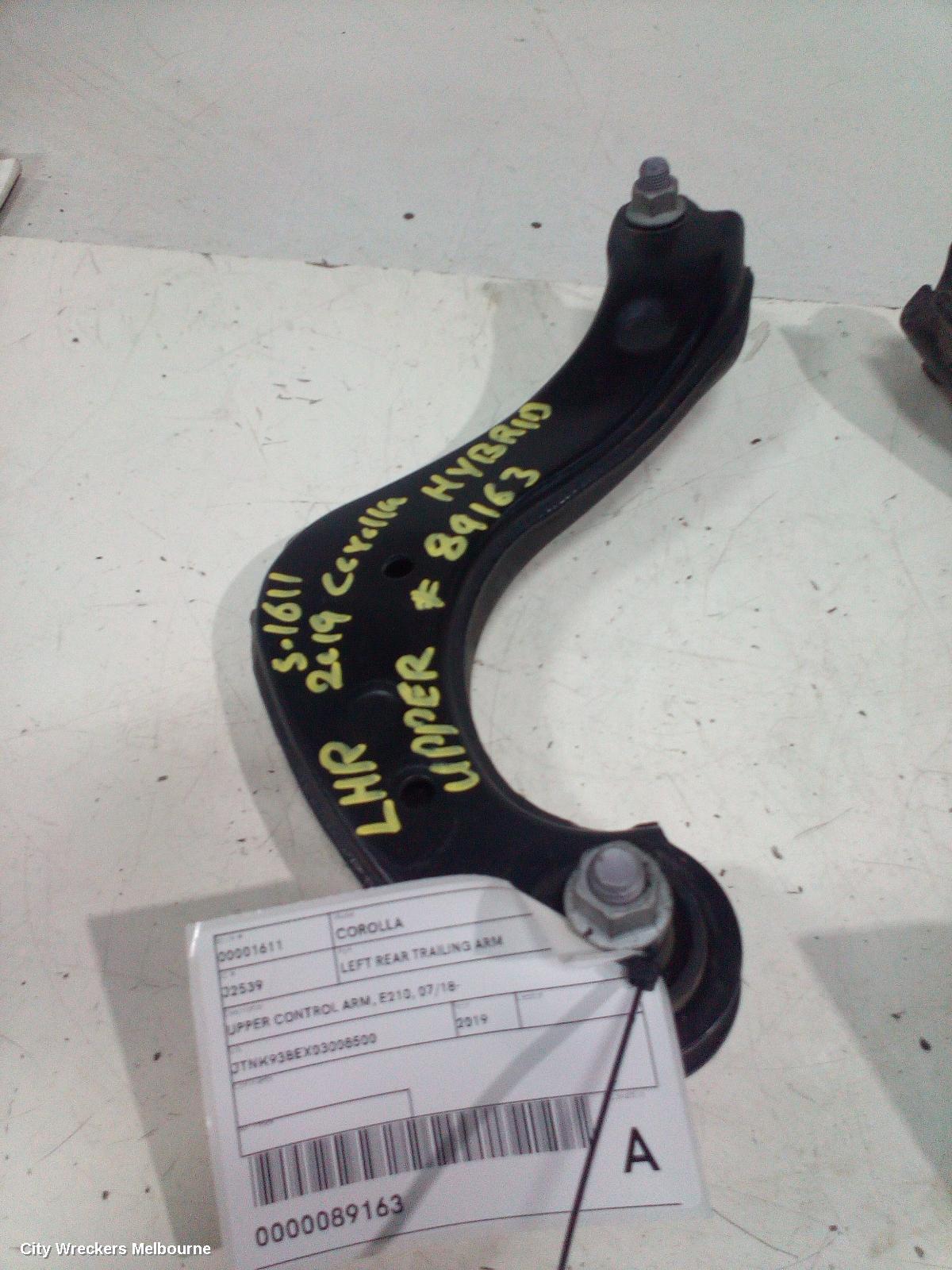 TOYOTA COROLLA LEFT REAR TRAILING ARM, UPPER CONTROL ARM, E210, 07/2018 ONWARDS - Image 2