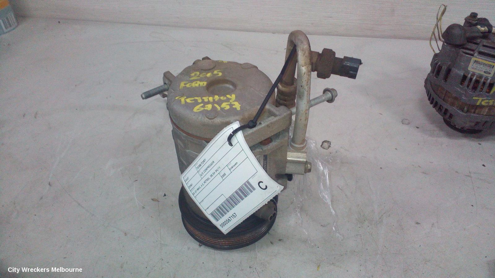 FORD TERRITORY A/C COMPRESSOR, SX-SY MKII, 4.0, PETROL, 05/2004 - 04/2011 - Image 2