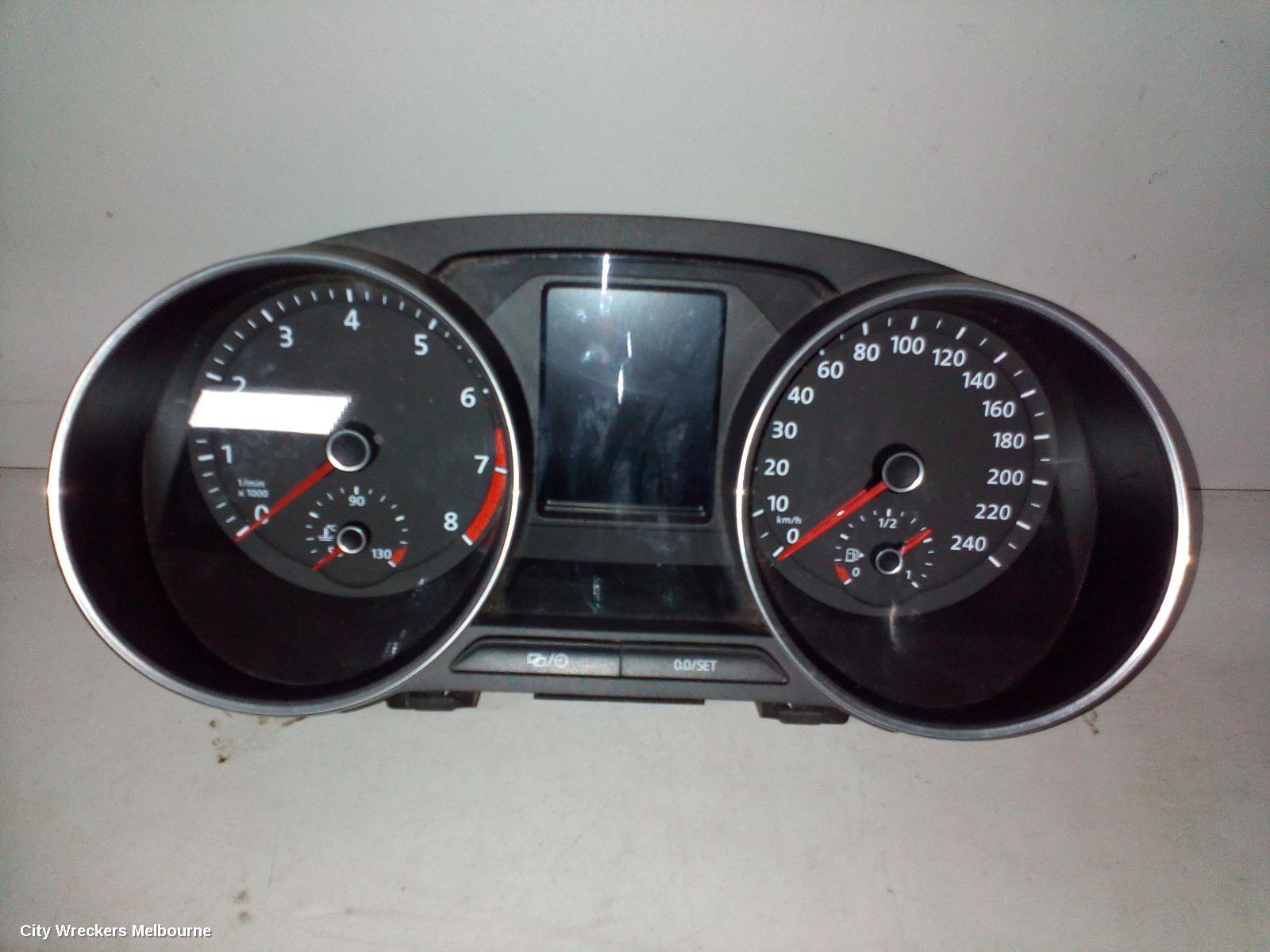 VOLKSWAGEN POLO INSTRUMENT CLUSTER, PETROL, AUTO T/M, 6R, 05/2014 - 09/2017 - Image 1
