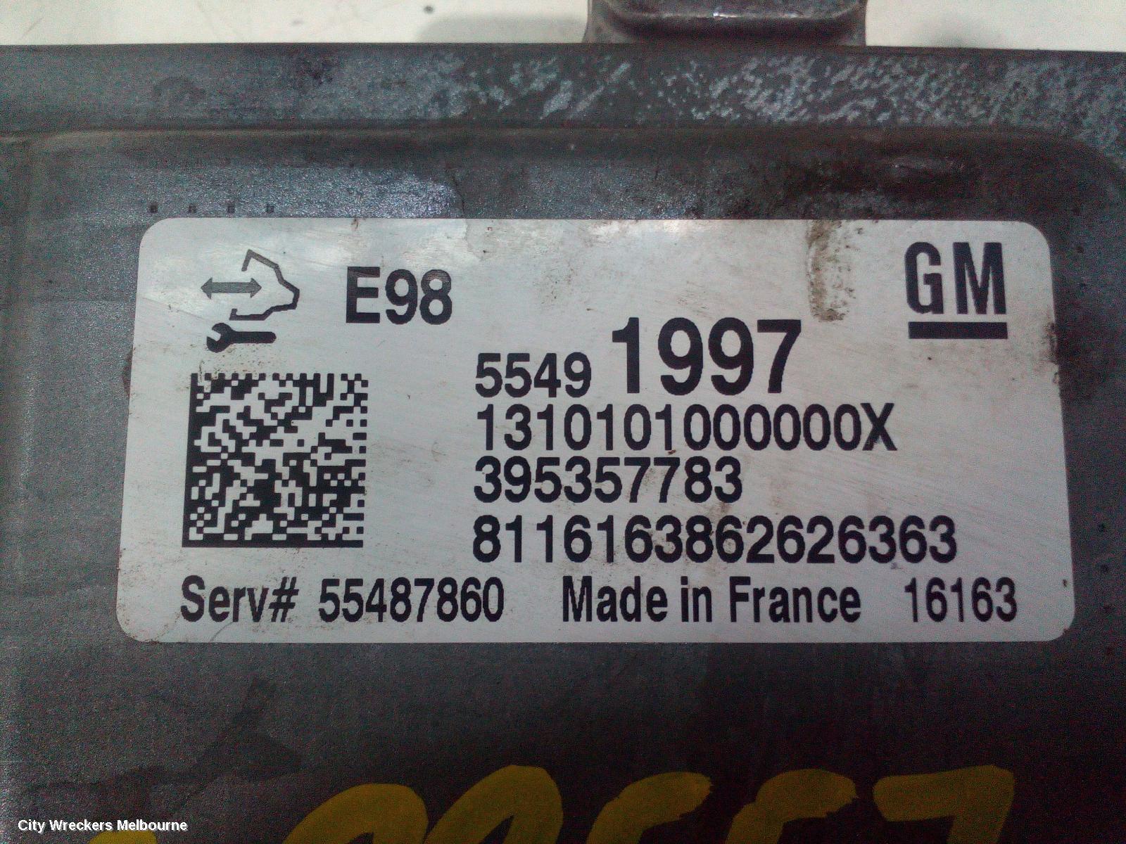 HOLDEN COLORADO ECU, ENGINE ECU, 2.8, DIESEL, P/N 55491997, ECU ONLY, RG, 01/2012 - 12/2020 - Image 2