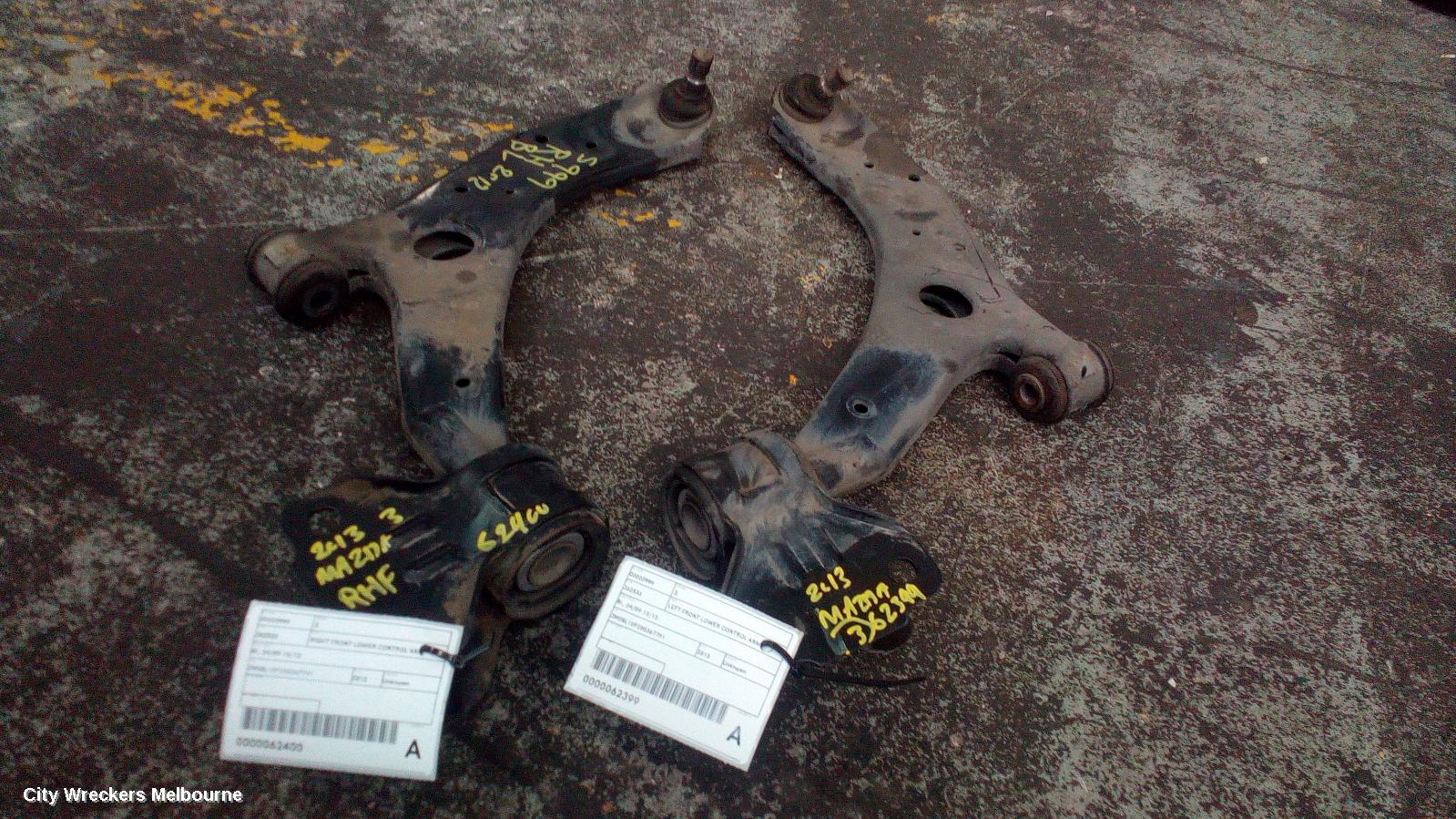 MAZDA 3 RIGHT FRONT LOWER CONTROL ARM, BL, 04/2009 - 10/2013 - Image 2