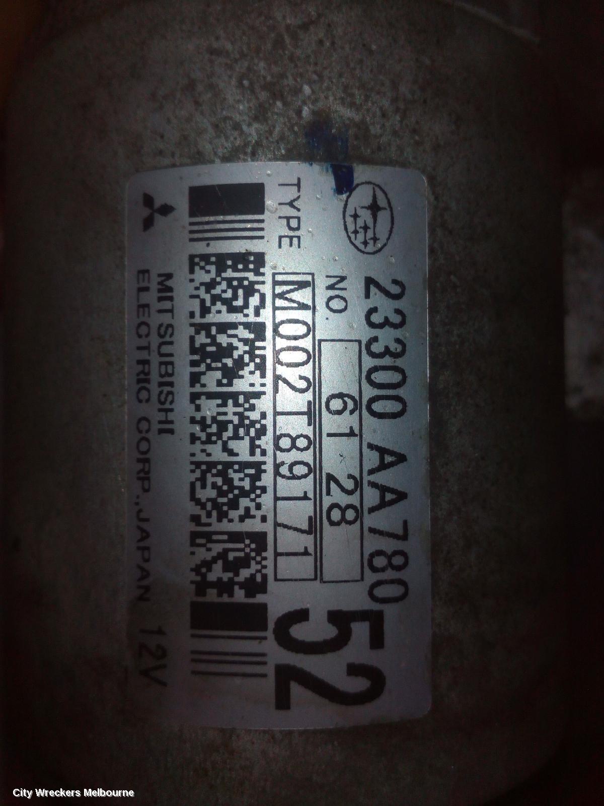 SUBARU OUTBACK STARTER, DIESEL, EE20, AUTO, CVT, 6 SPEED, 6TH GEN, 08/2014 - 12/2020 - Image 2