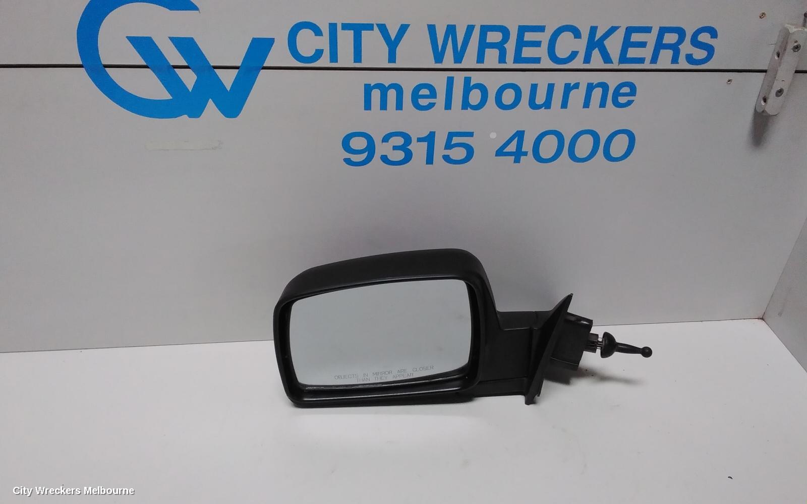 KIA PREGIO LEFT DOOR MIRROR, CT, MANUAL, SQUARE TYPE, 07/2004 - 01/2006 - Image 1