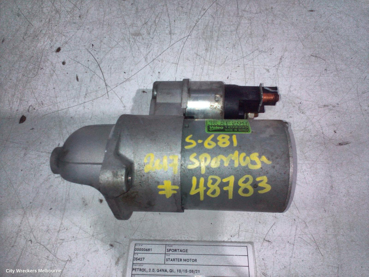 KIA SPORTAGE STARTER, PETROL, 2.0, G4NA, QL, 10/2015 - 08/2021 - Image 2