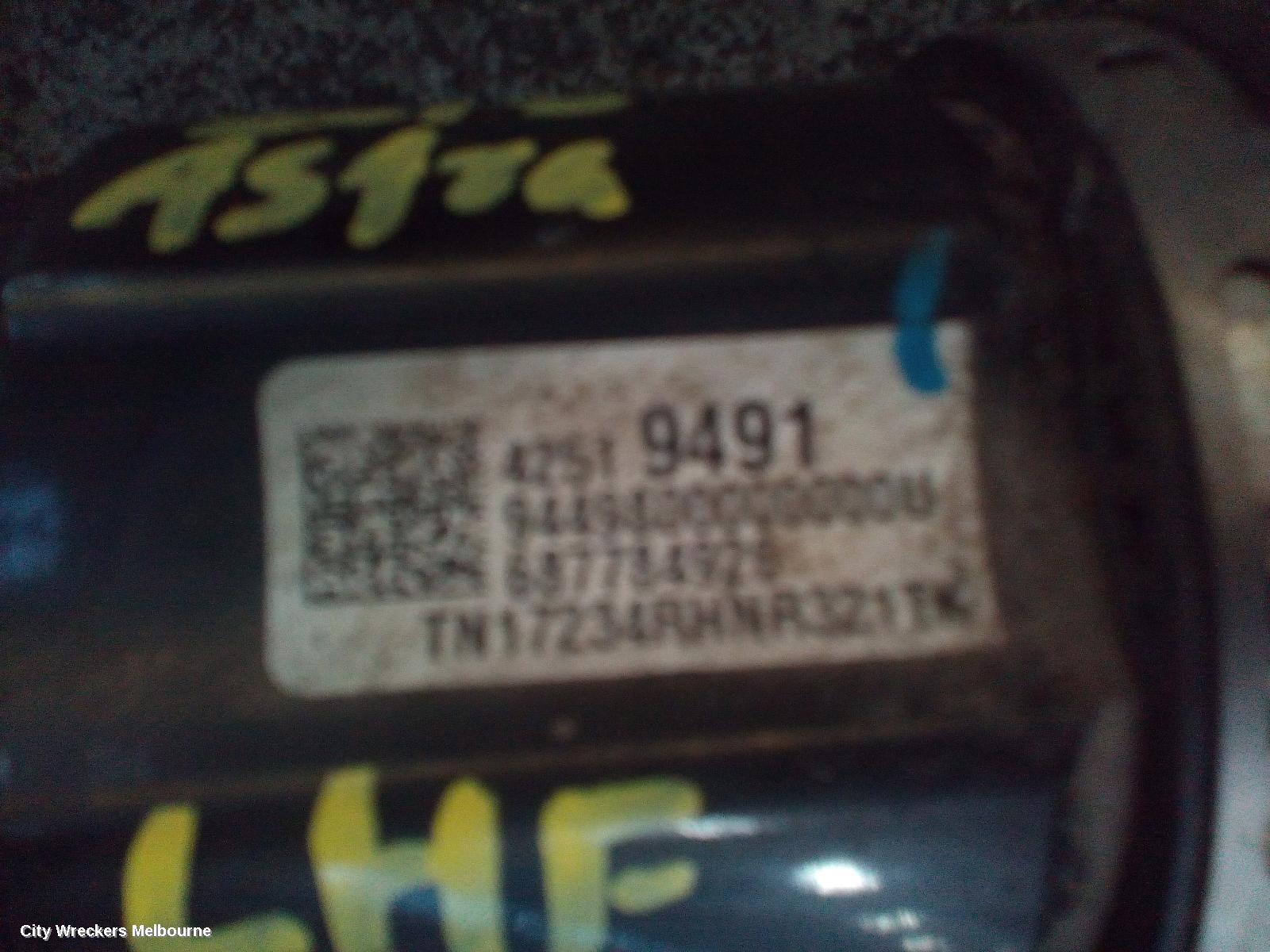 HOLDEN ASTRA LEFT DRIVESHAFT, AUTO T/M, PETROL, 1.4, BK, 09/2016 ONWARDS - Image 1