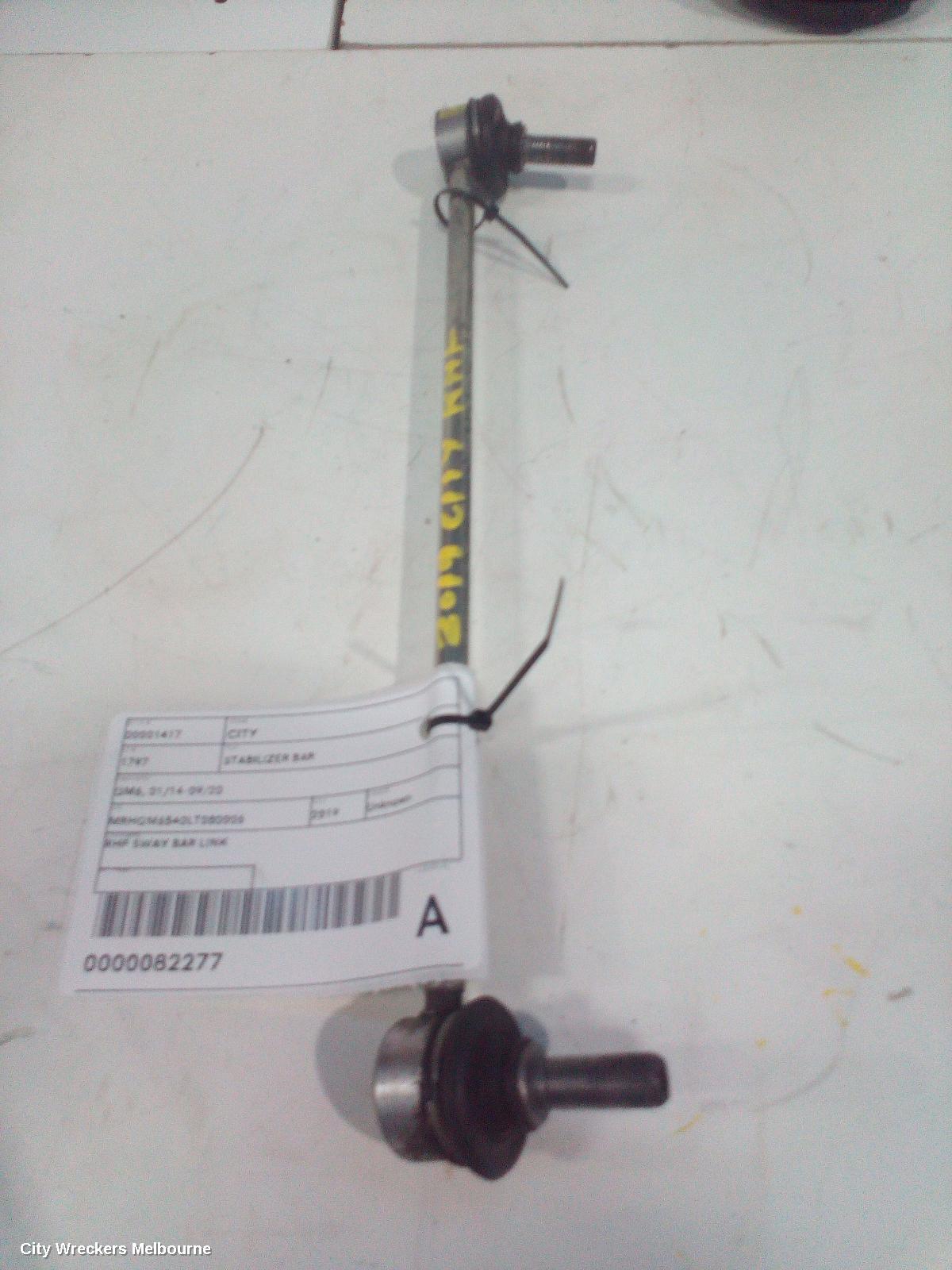 HONDA CITY STABILISER BAR, GM6, 01/2014 - 09/2020 - Image 1