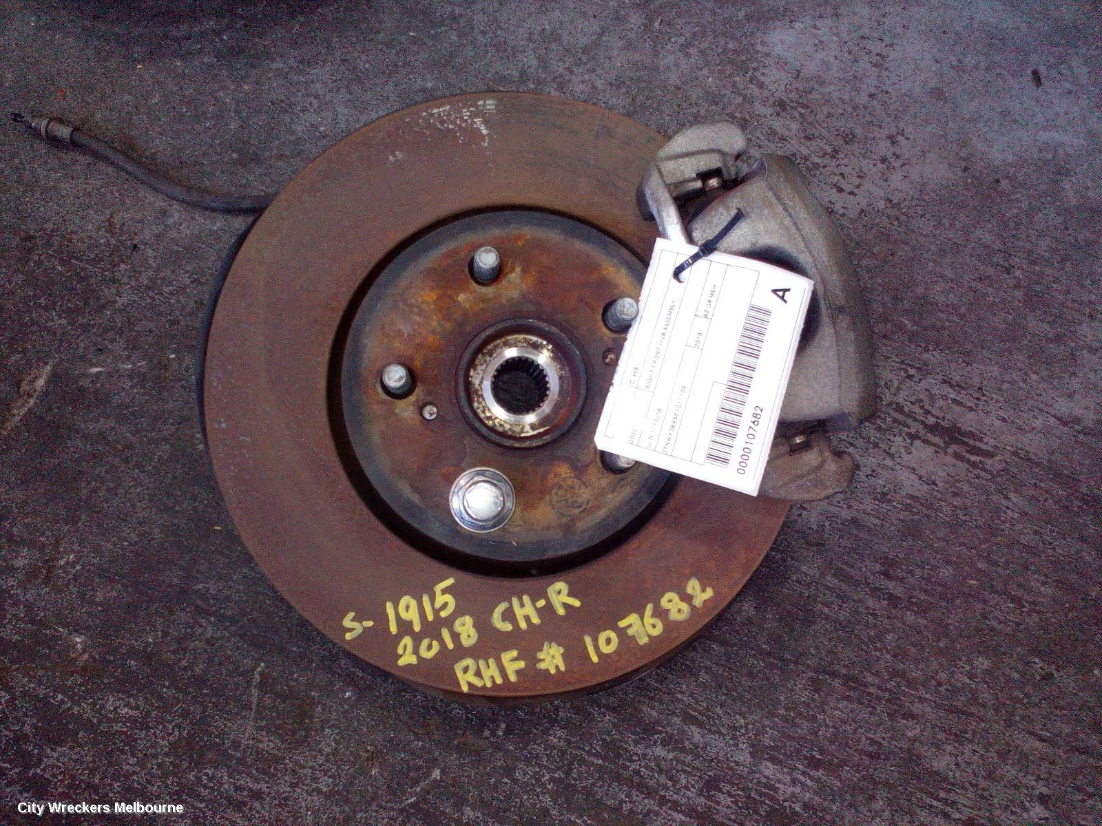 TOYOTA C-HR RIGHT FRONT HUB ASSEMBLY, GEN 1, 12/2016 - 09/2023 - Image 2