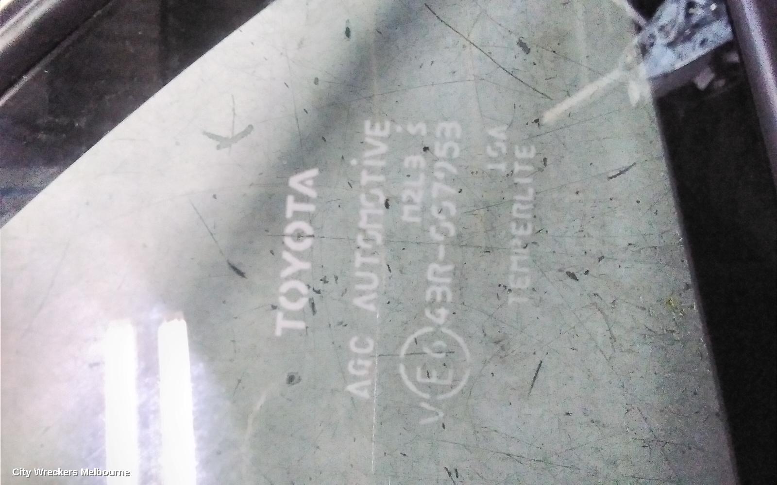 TOYOTA COROLLA LEFT REAR 1/4 DOOR GLASS, E210, HATCH, 07/2018 ONWARDS - Image 2