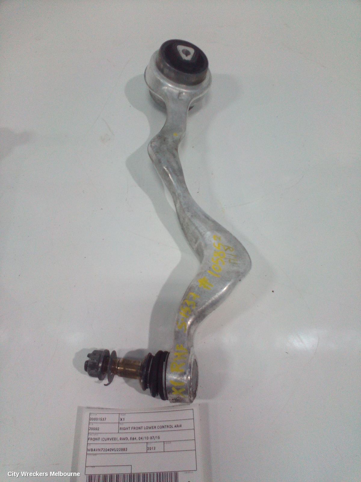 BMW X1 RIGHT FRONT LOWER CONTROL ARM, FRONT (CURVED), RWD, E84, 04/2010 - 07/2015 - Image 2