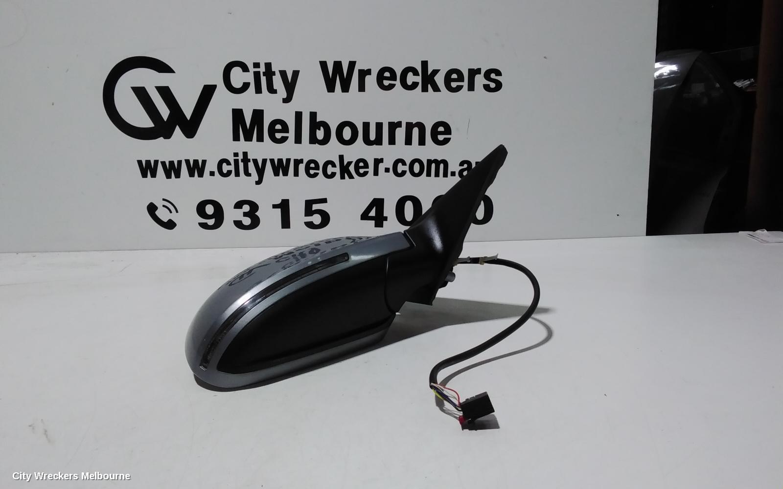 AUDI A4 RIGHT DOOR MIRROR, B8 8K, A4, MANUAL FOLD, NO LANE CHANGE ASSIST TYPE, 1 PLUG (6 WIRE), 02/2008 - 05/2009 - Image 3