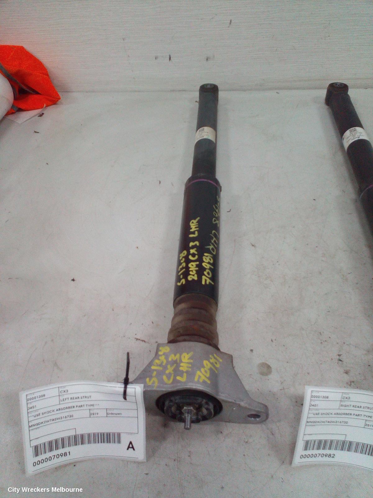 MAZDA CX3 SHOCK ABSORBER, DK, 2WD, 02/2017 ONWARDS - Image 1