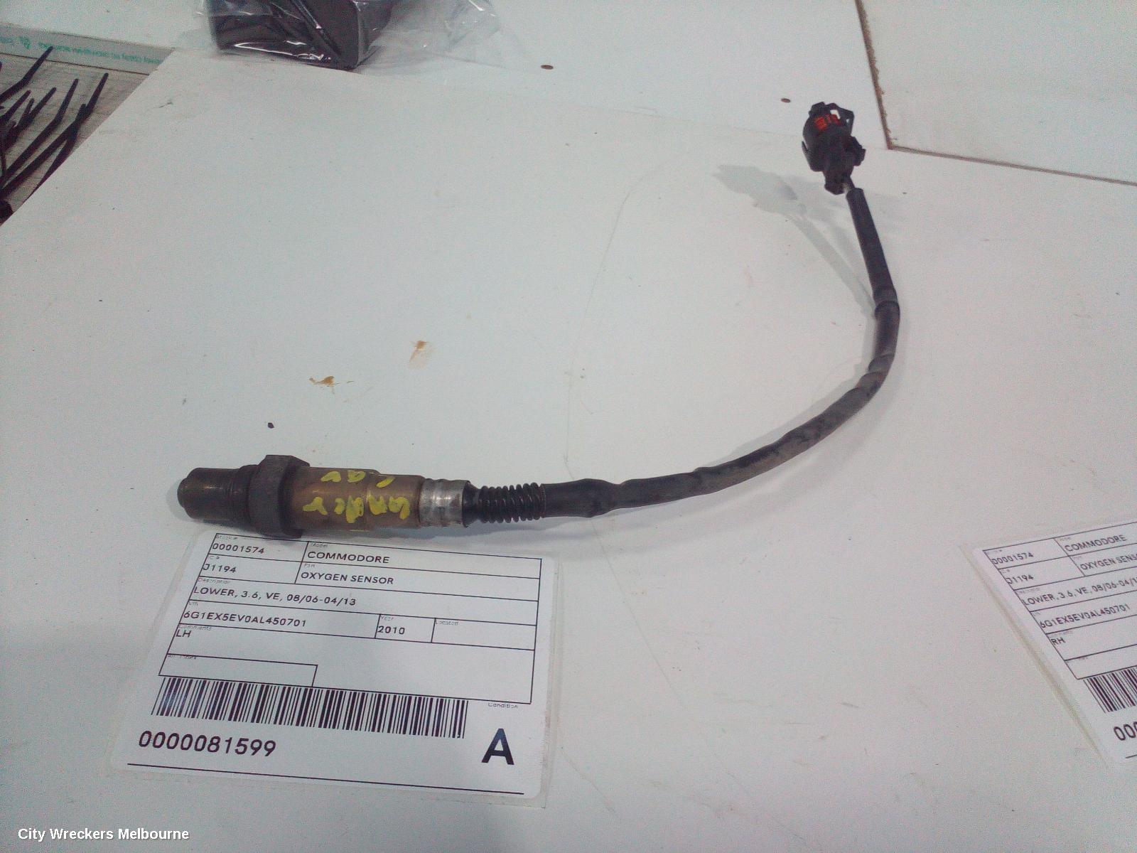 HOLDEN COMMODORE OXYGEN SENSOR, LOWER, 3.6, VE, 08/2006 - 04/2013 - Image 1