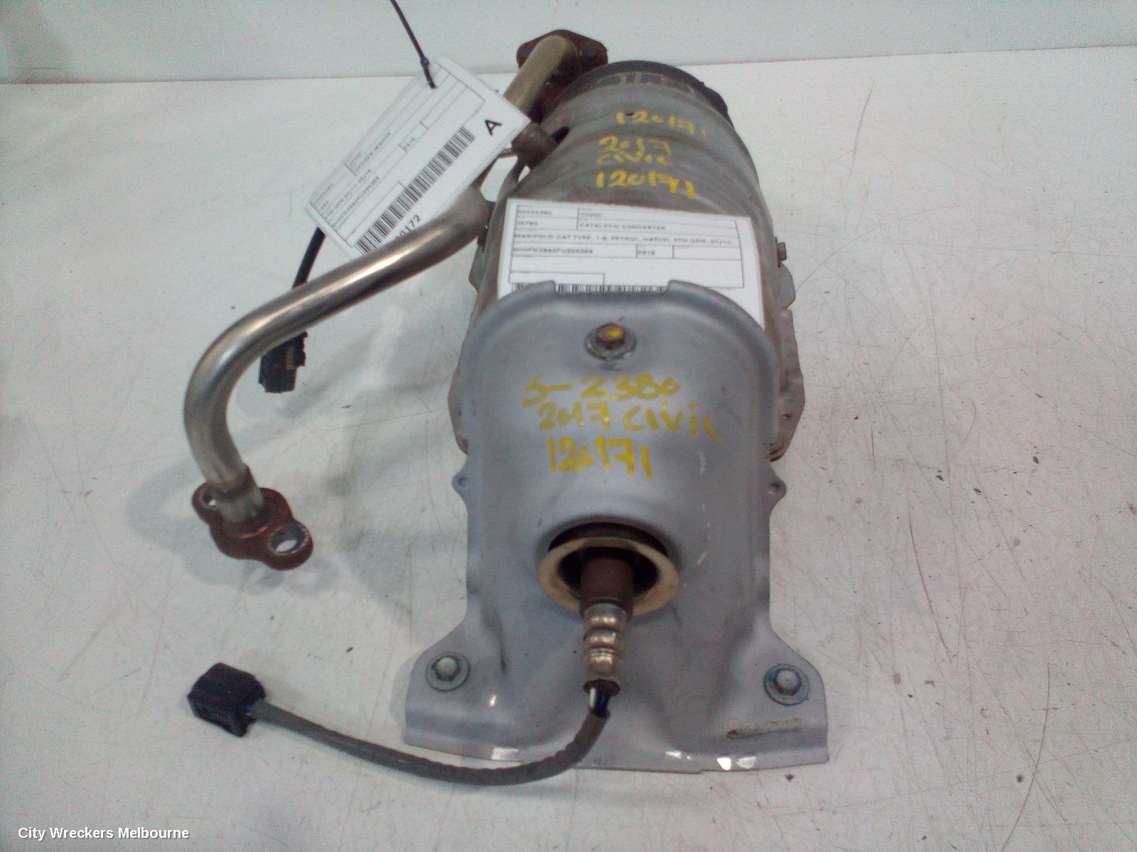 HONDA CIVIC CATALYTIC CONVERTER, MANIFOLD-CAT TYPE, 1.8, PETROL, HATCH, 9TH GEN, 02/2012 - 04/2016 - Image 2