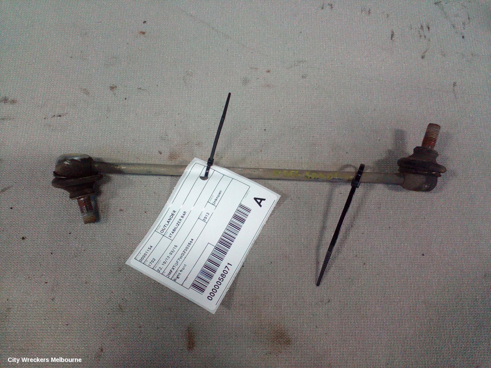 MITSUBISHI OUTLANDER STABILISER BAR, ZJ, 10/2012 - 03/2015 - Image 1